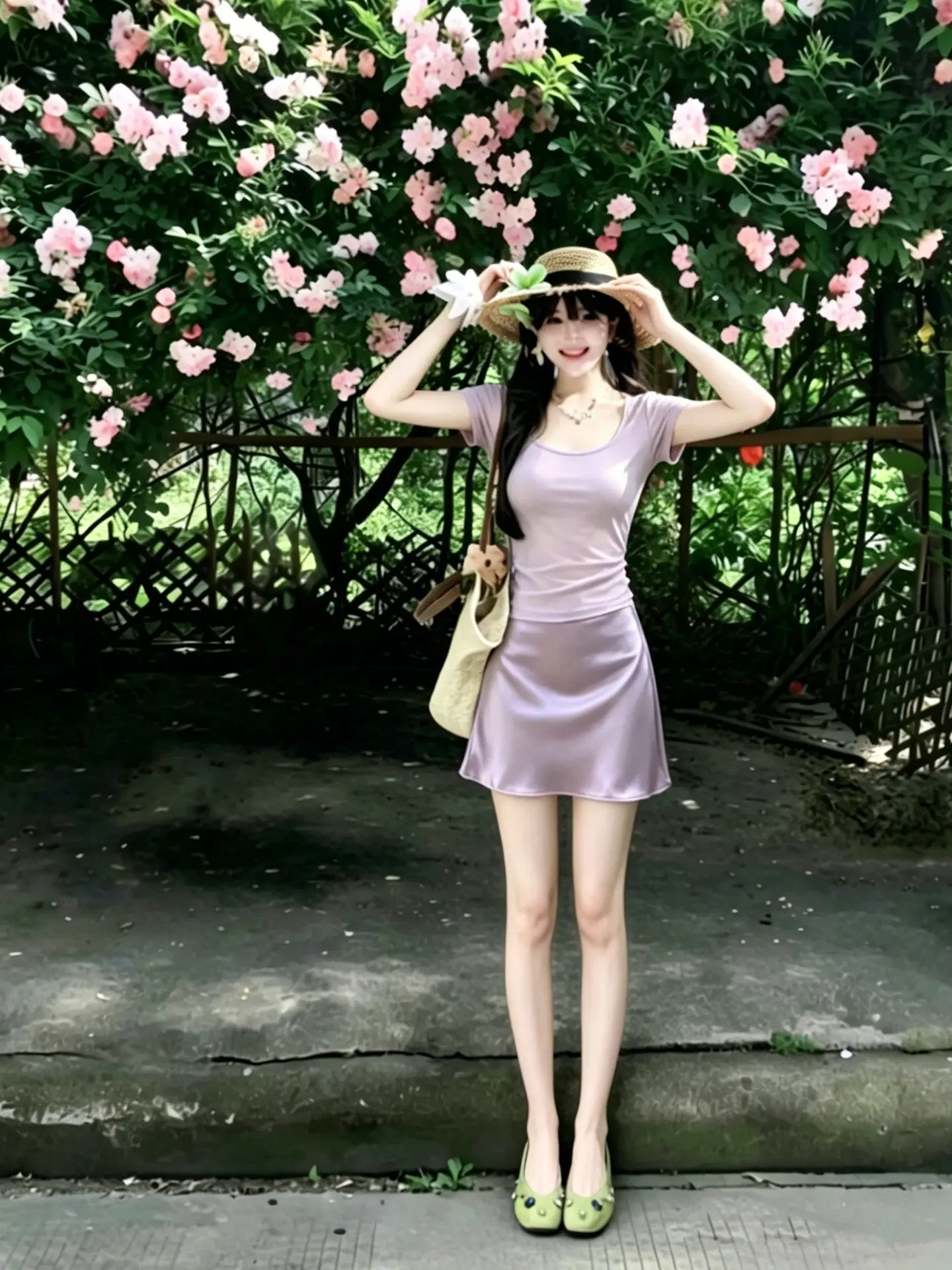 Purple Acetate Satin Halter Neck  Dress Women's Summer New plus Size Slimming Skirt Beautiful Fish Tail Short Skirt