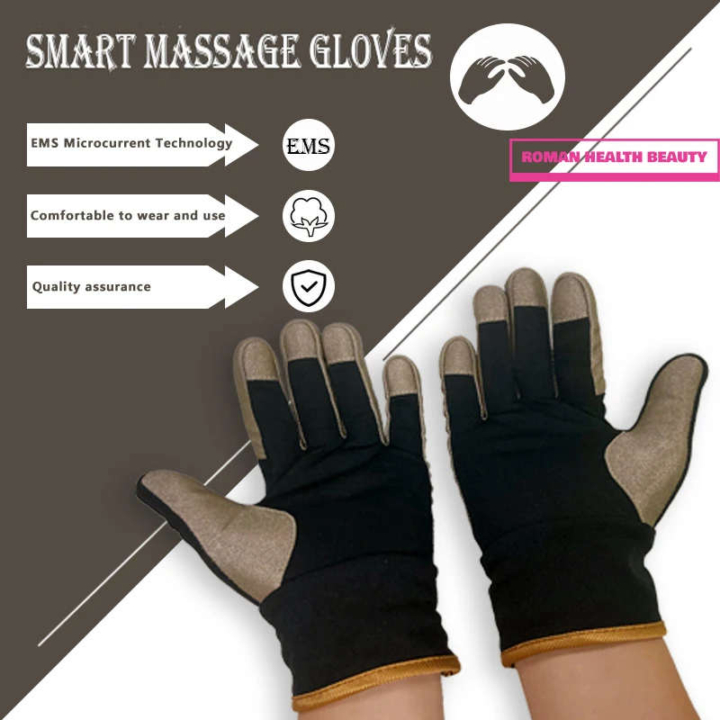 

2024 New EMS Electric Massage Gloves - Conductive Therapy Gloves for Hand Massage and Beauty Treatment