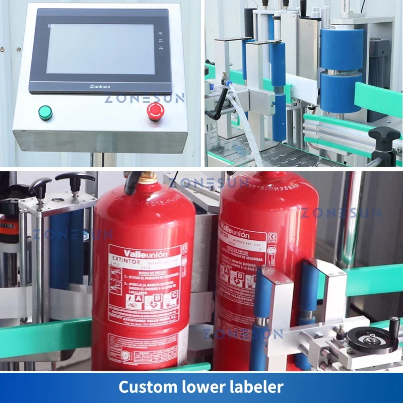 ZONESUN Linea di produzione automatica di estintore chimico a secco Estintore Sistema di imballaggio Macchina per attrezzature ZS-FE1