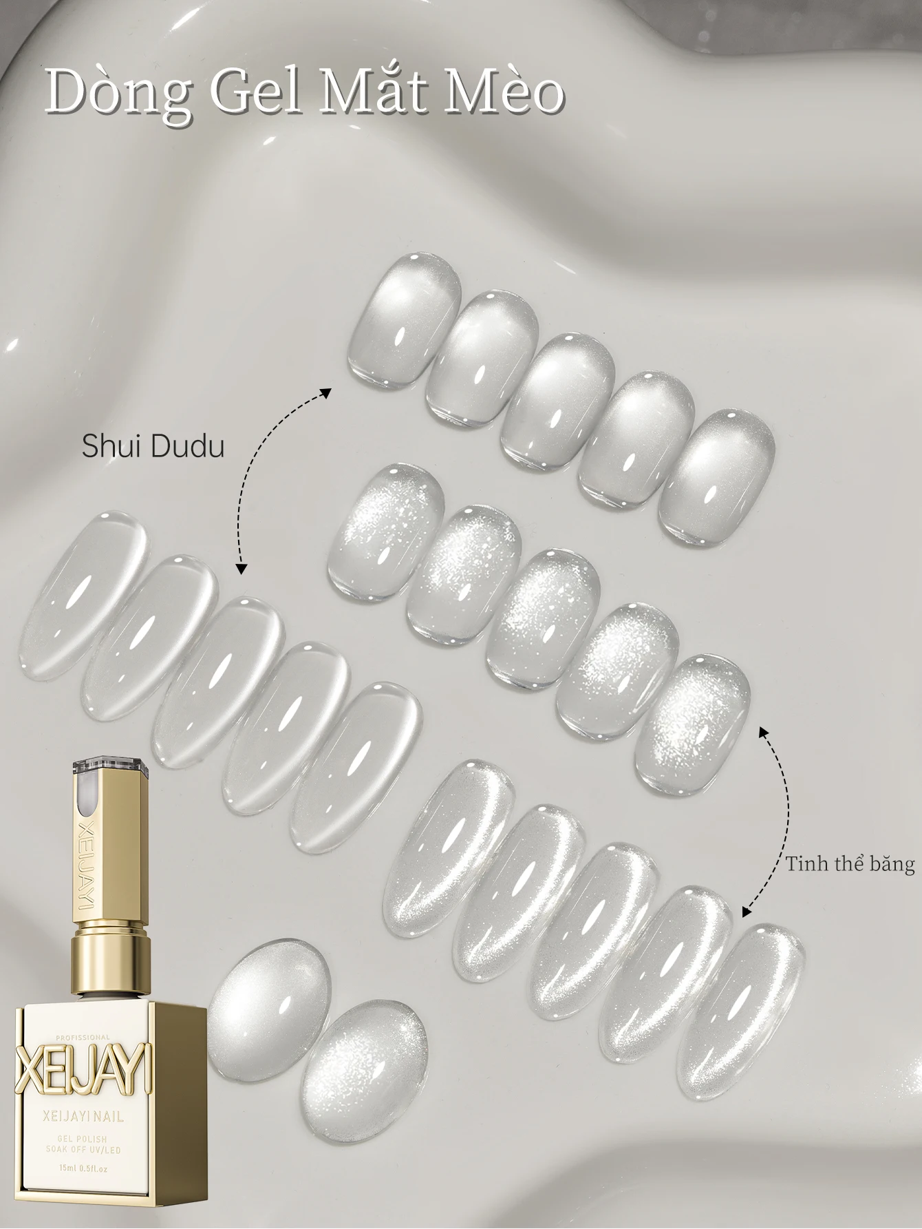 

15 мл shui Dudu And Ice Crystal набор гелей для ногтей «кошачий глаз» полуперманентный дизайн ногтей замачиваемый УФ-светодиодный маникюрный салон «сделай сам»