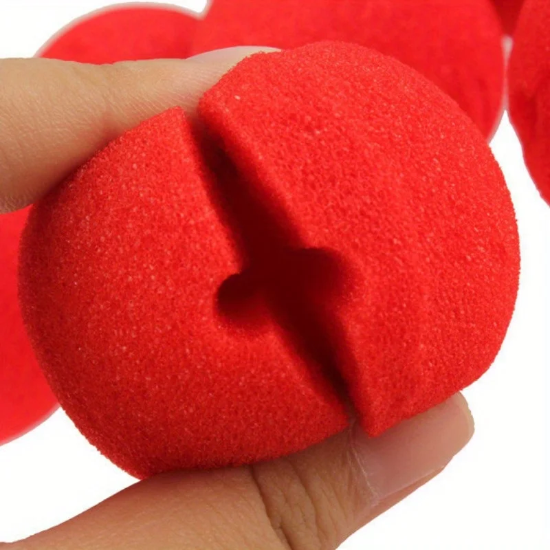 10PCS Clown Nose cos Stage Decoration Red Sponge Ball Cheerleader Cheering Performance Props Atmosphere Stage Supplies