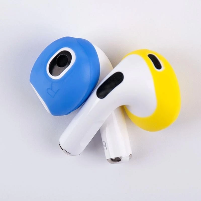 Bonbonfarbene Ohrstöpsel für Pods, 3 Ohrstöpsel, In-Ear-Ohrhörer, Ohrpolster, Kopfhörer-Abdeckungen, Ohrpolster, buntes Silikon – Detail 1