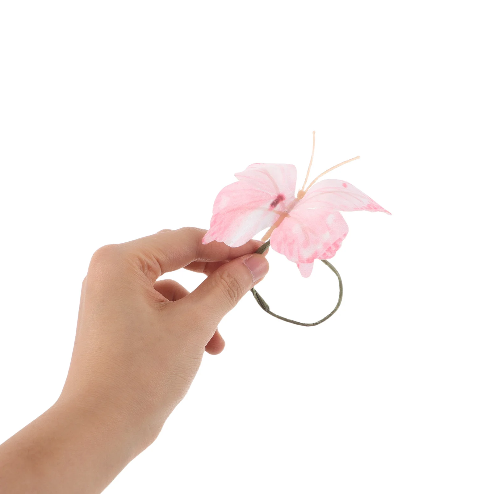 

12Pcs 3D Butterfly Napkin Rings Plastic Decorative Holder Buckles for Wedding Party Table Dinner Christmas Decorations