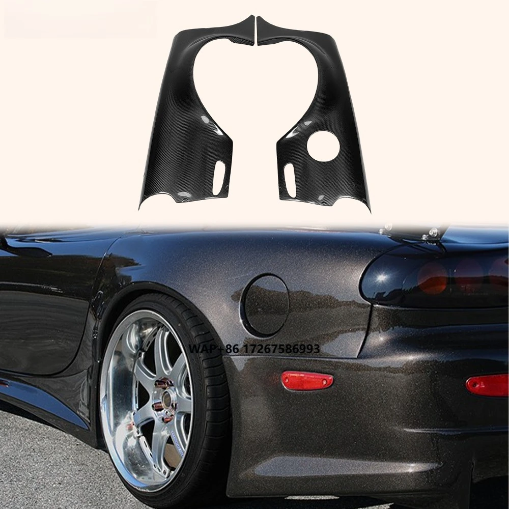 

For Mazda RX7 FD3S FD FK Style Carbon Fiber +30MM Wide Rear Fenders Replacement