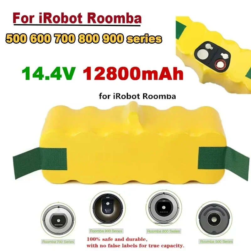 

14.4V 12800mAh Replacement NI-Mh Battery for IRobot Roomba 500 600 700 800 Series Roomba 880 760 530 555 560 581 620 650