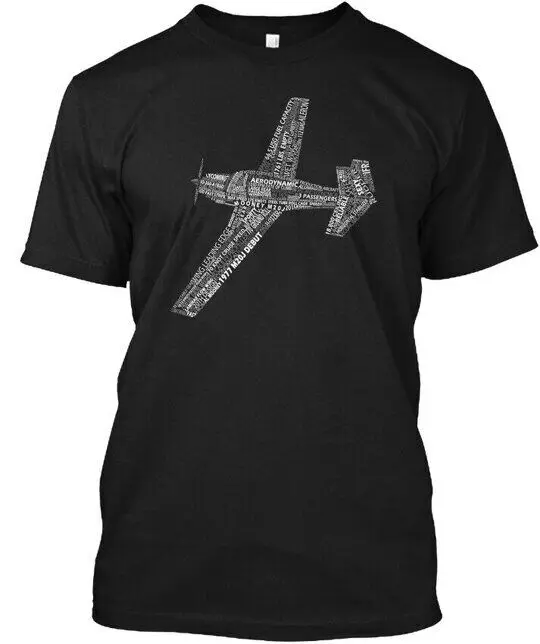 Mooney M20 Airplane Typography Tee T-shirt Made In The USA Size S To 4XL