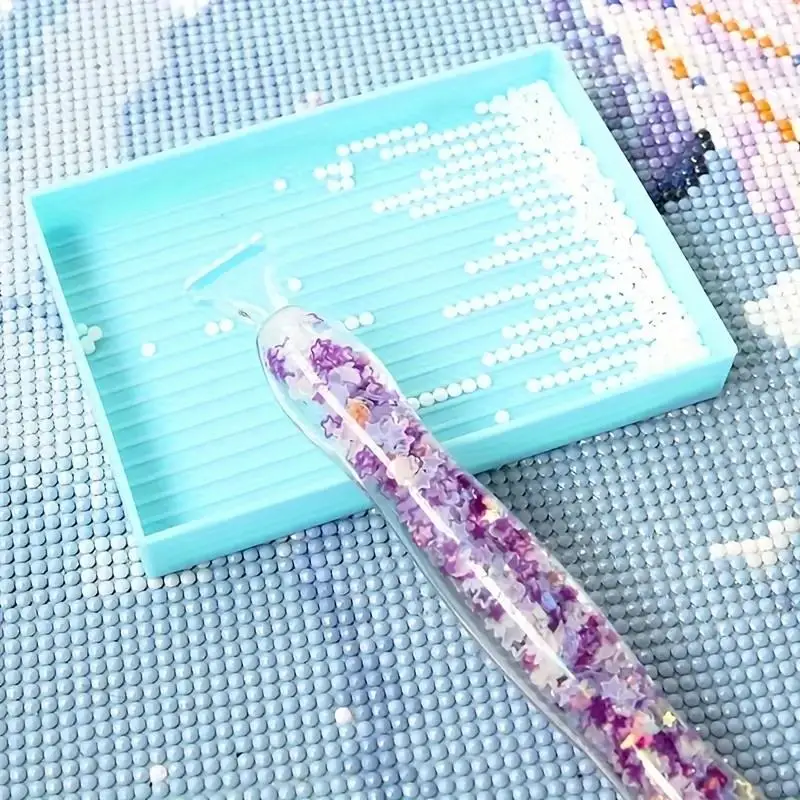 Diamond Painting Glow-In-The-Dark Dotting Pen DIY 5D Diamond Painting Glow-In-The-Dark Dotting Pen with 6 Plastic Tip Tools, Printed DIY Diamond Pen Tool Kit - view 4