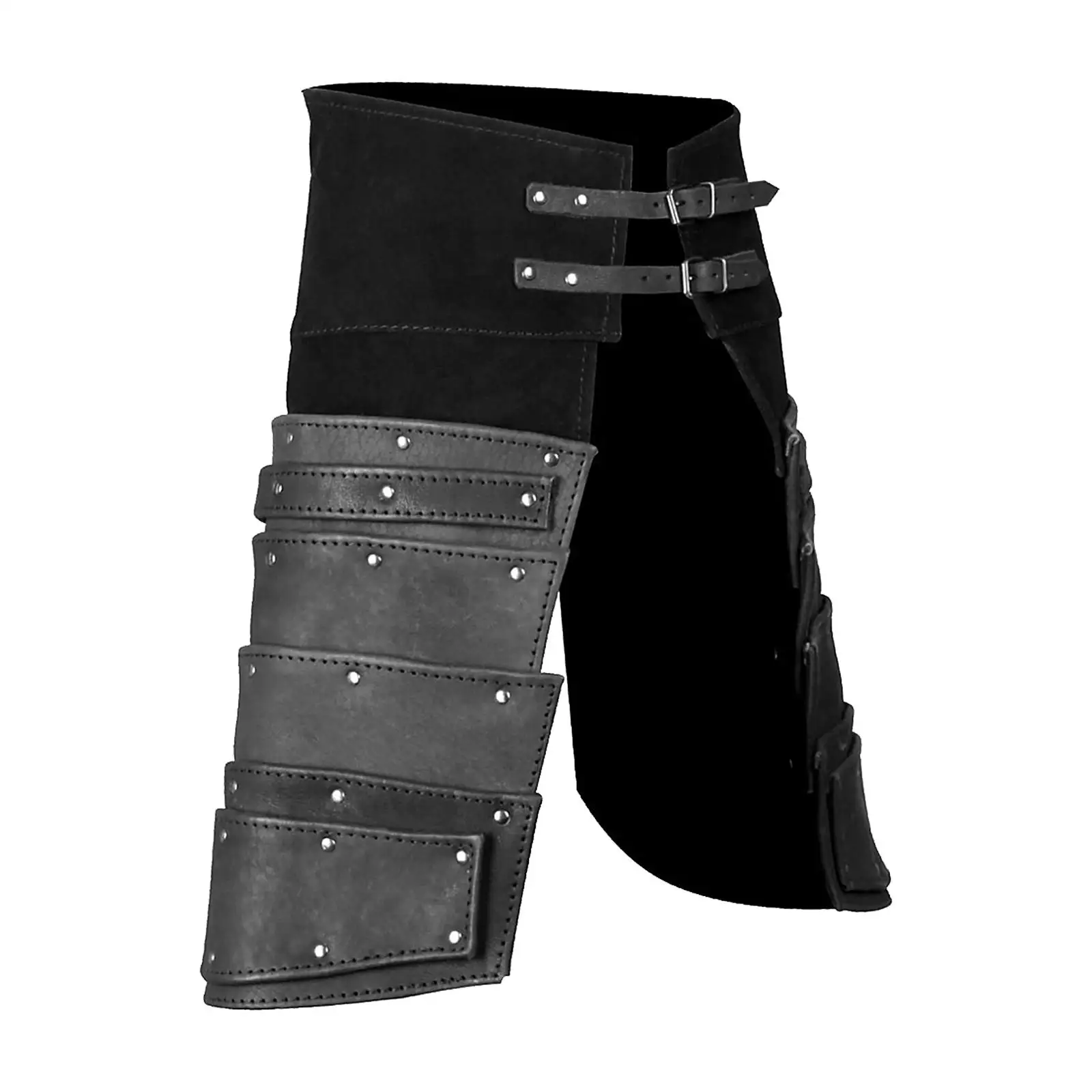 

Средневековые защитные ограждения из искусственной кожи, костюм для косплея, пиратские сапоги, топы, черные чехлы