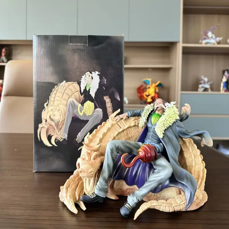 

One Piece Anime Figure Sir Crocodile Figures King of the Desert 15cm Figures Model PVC Statue Ornament Toys Figurine Collection