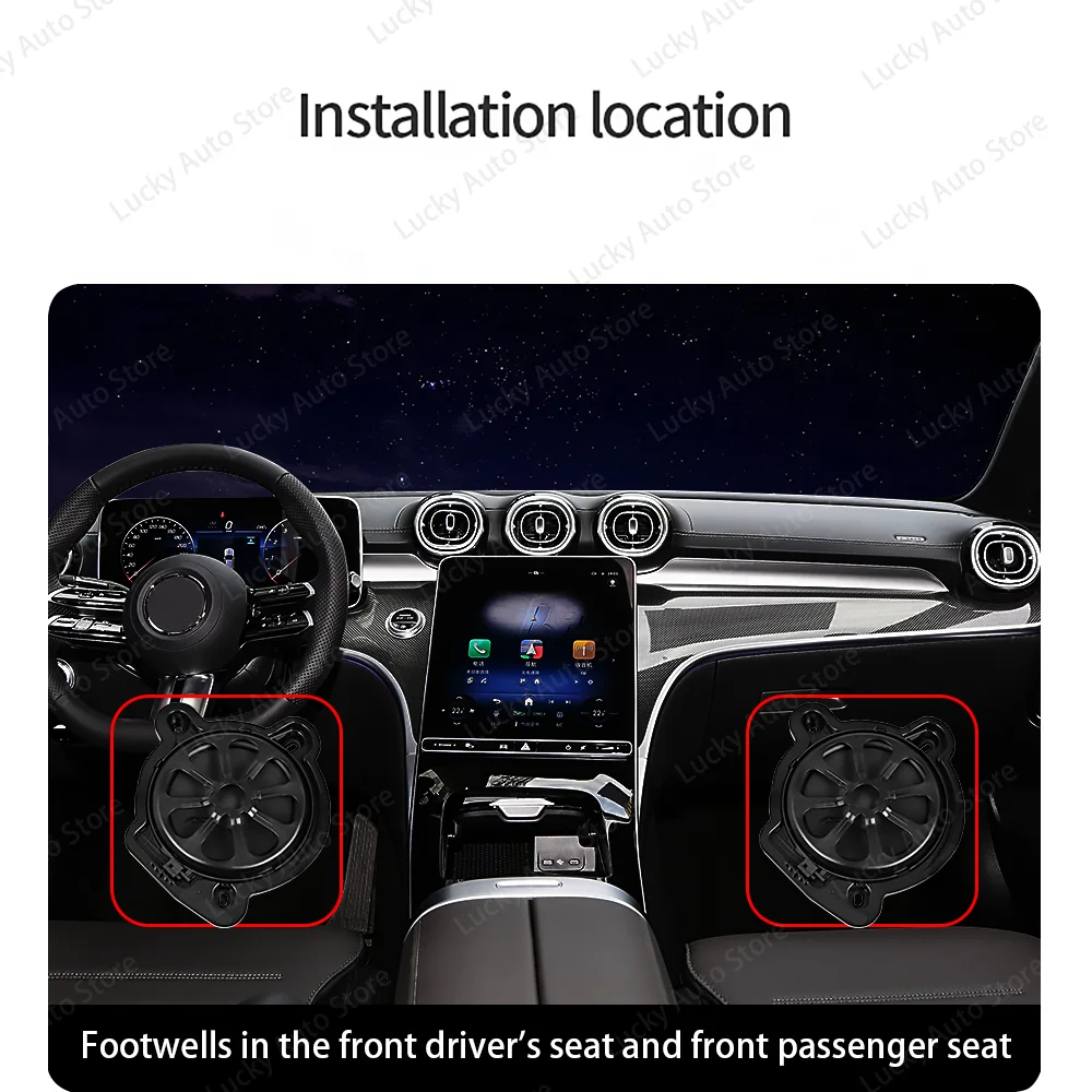 8-inch High Power Bass Horn Audio Loudspeaker Sound For Mercedes Benz W206 GLC X254 C-Class Car subwoofer audio speaker - view 3