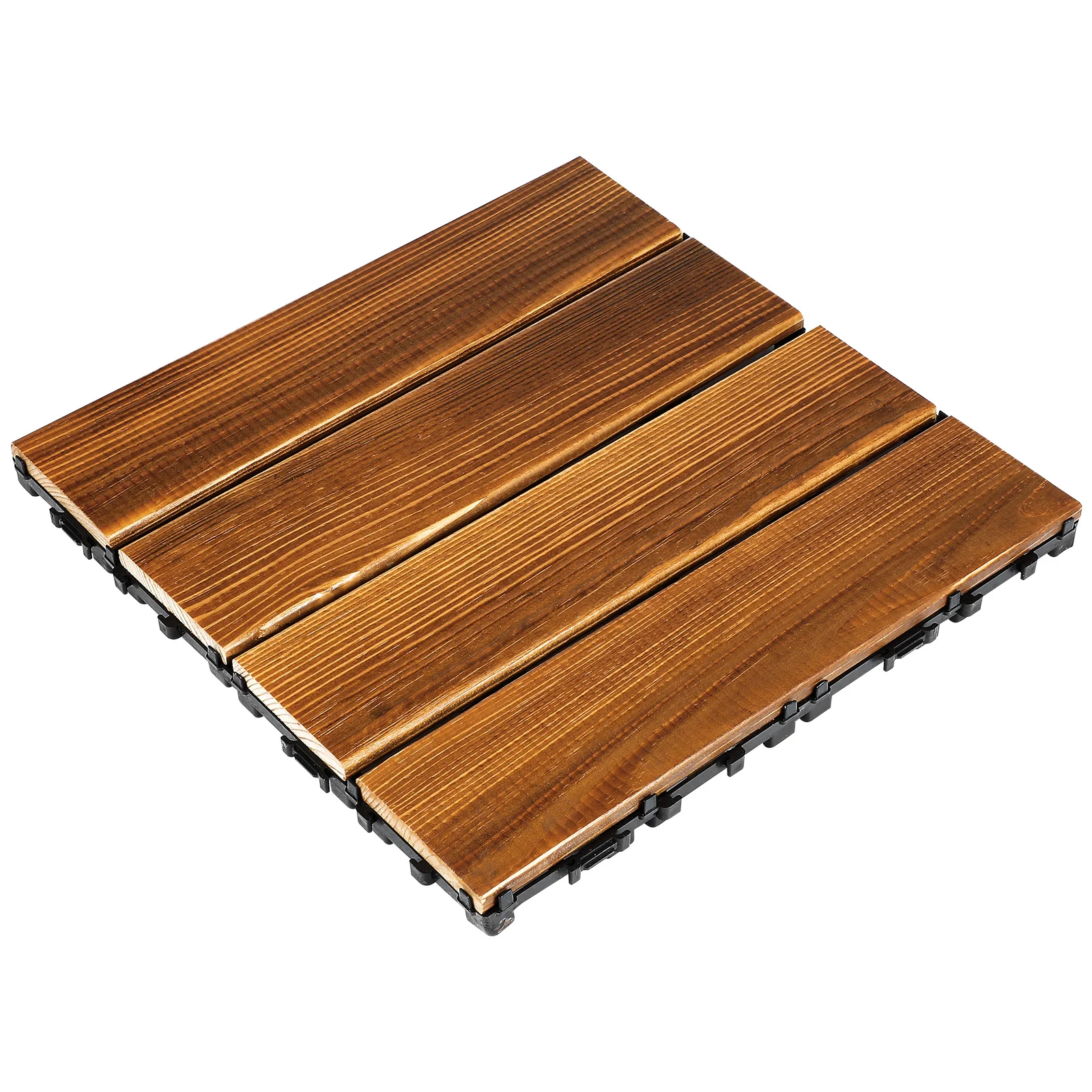 

Wooden Floor Patio Tiles Solid Interlocking Flooring for Outdoor Pinus Sylvestris