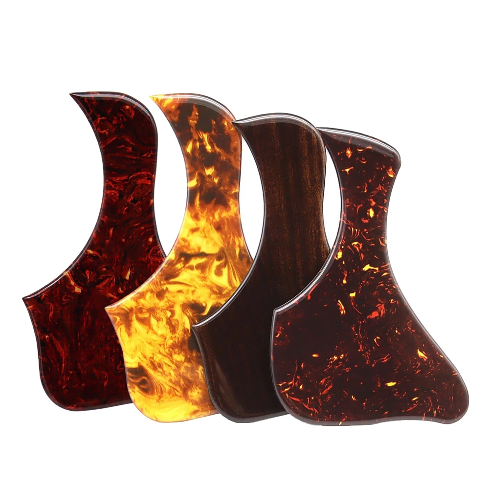 

1R Decorative Celluloid & Crystal epoxy resin Guitar Pickguard Anti-scratch Plate for Folk Acoustic Guitar 4 Sizes