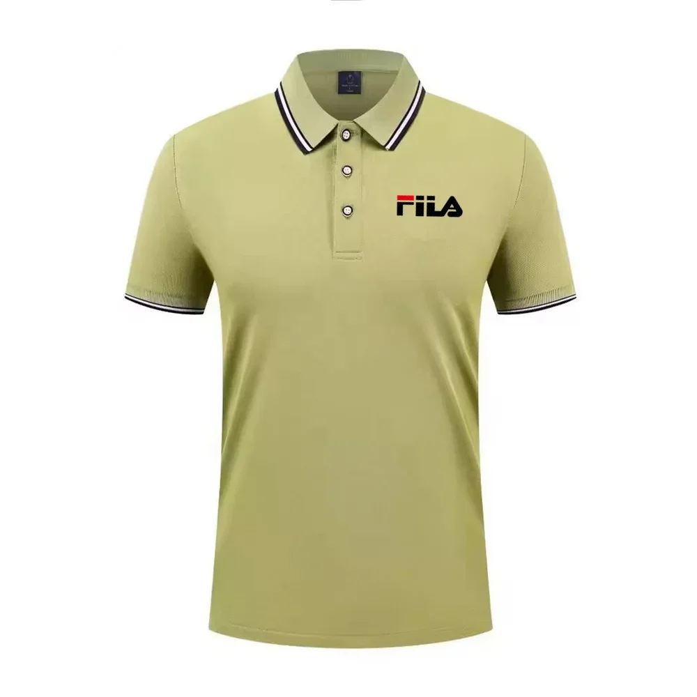 Men's Business Casual Short Sleeve Polo Shirt Solid Color Fashion Breathable Comfortable Versatile Top