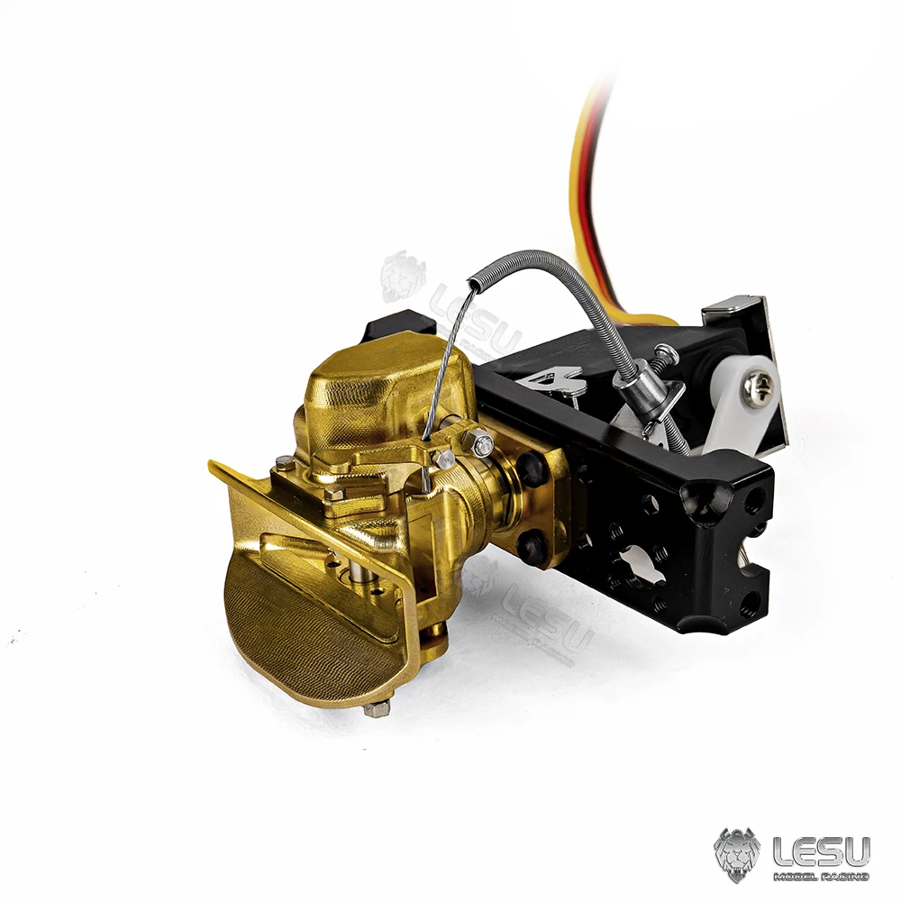 LESU 1/14 RC 金属電動リアフックテールフックとサーボトラクタートラックダンパー車リモートコントロールモデルアクセサリーパーツ