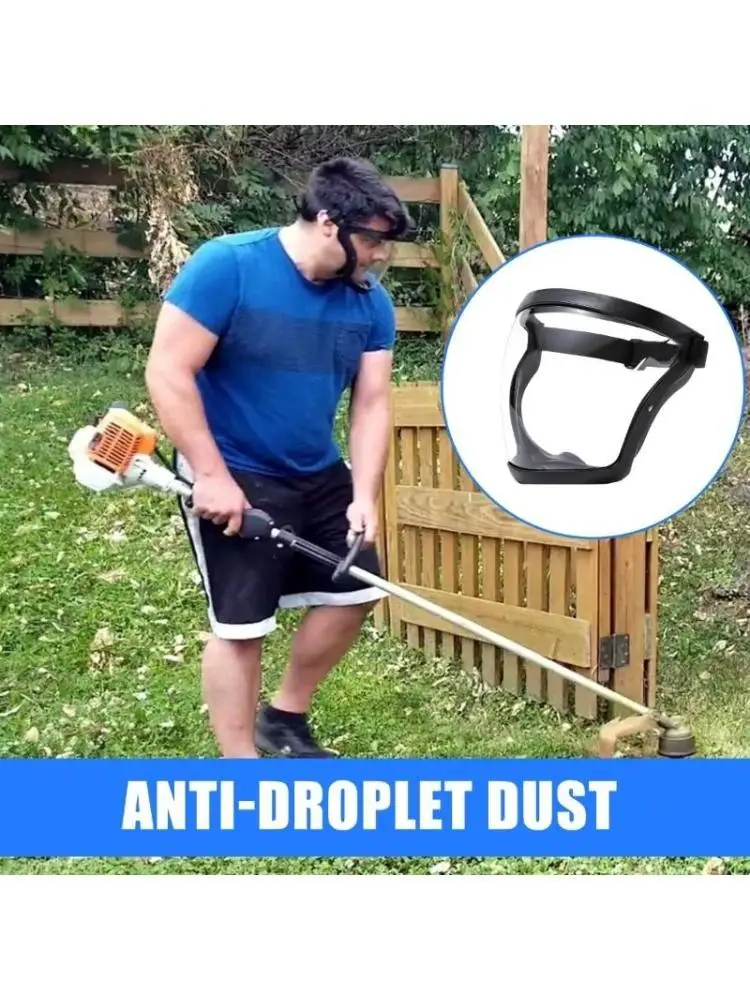 

R9UF Protective Full Face Shield for Eye Nose Mouth Reusable Work Full Face Shield Dust Mask with Adjustable Buckle