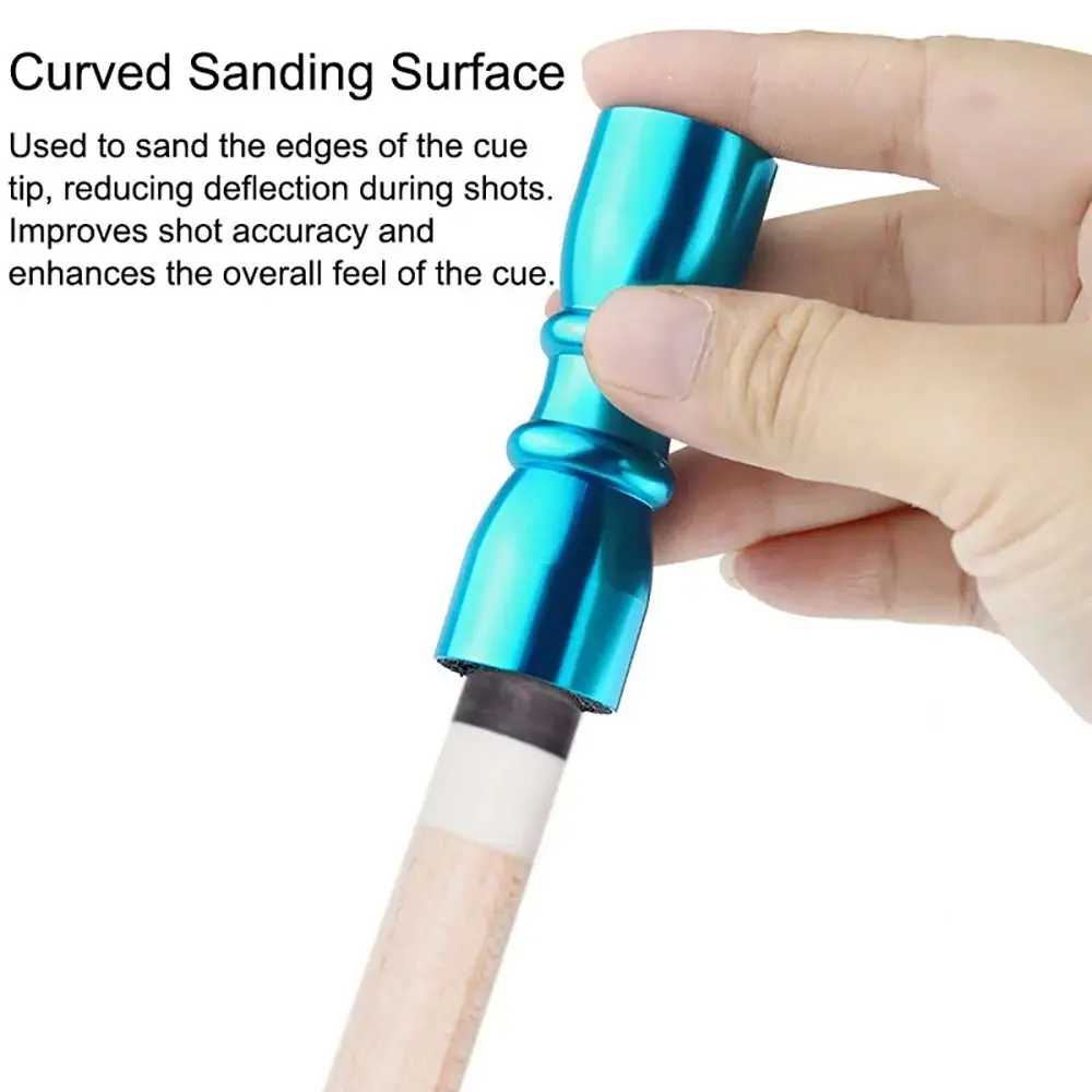 

Colorful 3 in 1 Cue Tip Shaper Colorful Multifunctional Tip Trim Tool Professional Shaper Aerator Tapper Billiard Snooker Pool
