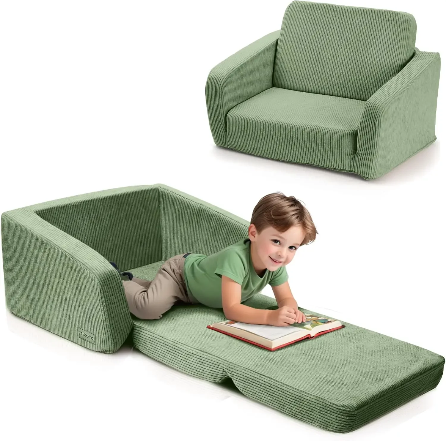 Sturdy toddler chair and sofa - The perfect children's sofa, foldable sofa chair, provides a safe and fun seat for your child