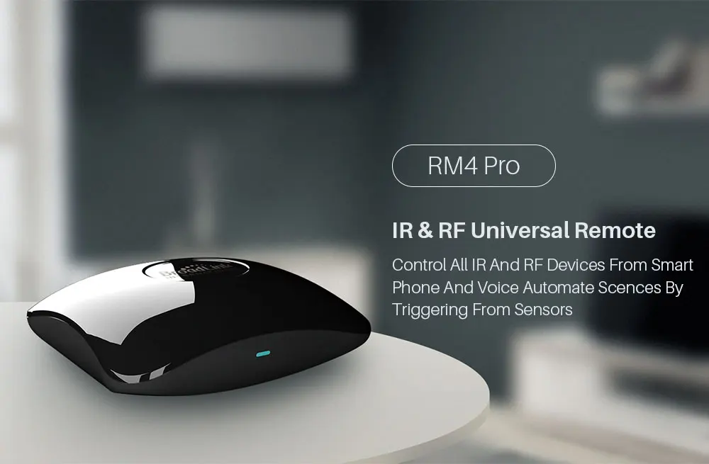 Original Broadlink RM4 Pro WIFI Universelle Smart-Fernbedienung IR RF RM4Pro ADD HTS2 Smart Home Kompatibel mit Alexa Google Home – Detail 1