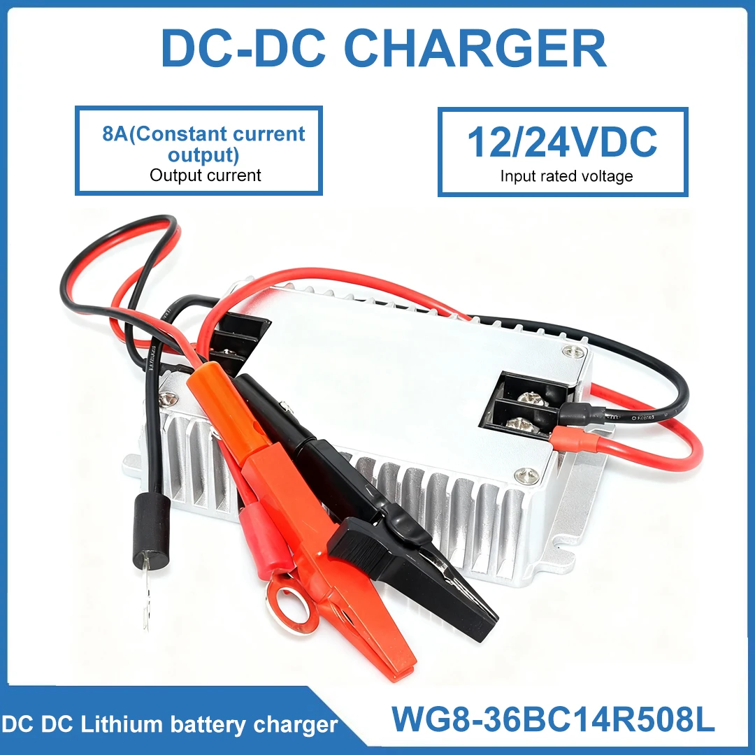 

Зарядное устройство для литиевой батареи постоянного тока, 12 В, 24 В до 14,5 В, 8 А, двойная система аккумуляторной батареи для транспортных средств, несколько режимов защиты