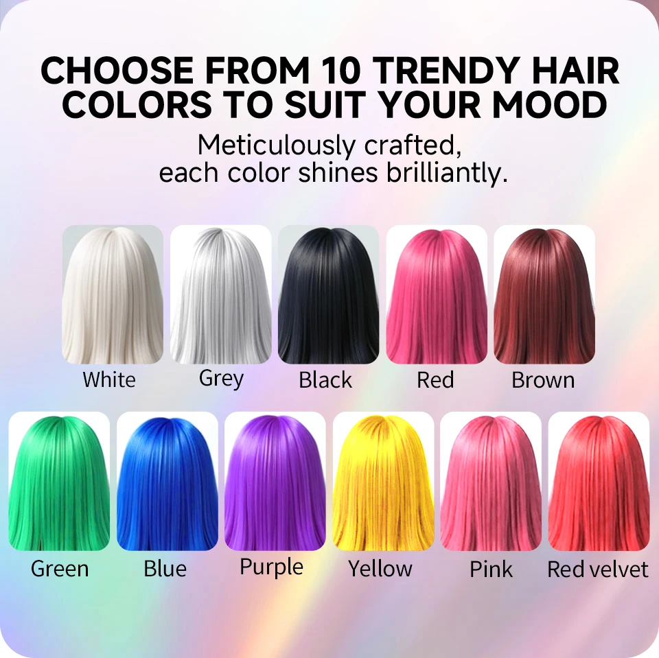 14 Farben Modische Farbige Haarwachs für Bart und Augenbrauen Haarfärbewachs für Männer und Frauen Temporäre Haarfärbung Einwegprodukte – Detail 8