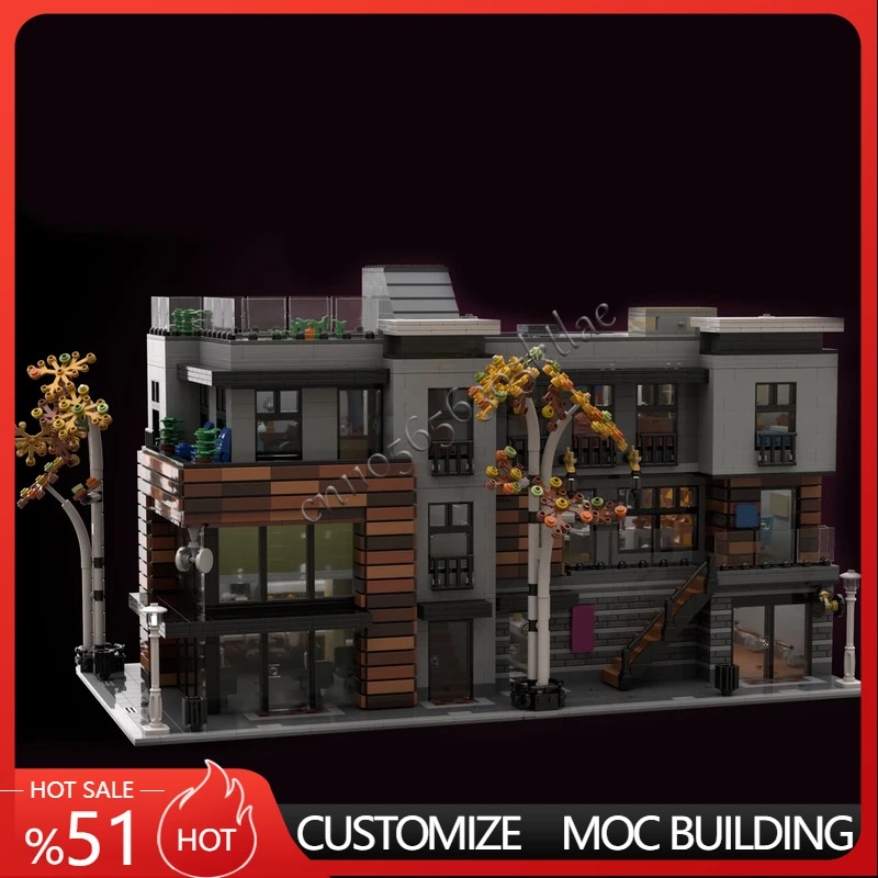 

5653 PCS MOC City Street Views Modular Downtown Lofts Building Blocks Educational Assembly Children Toy Surprise Christmas Gifts