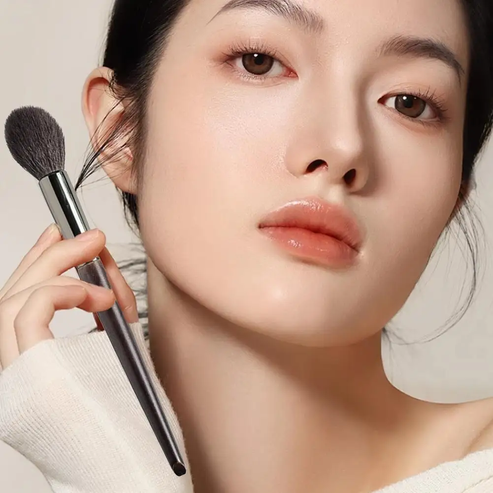 1 pezzo perfetto pennello professionale individuale per il viso pennello per trucco cosmetico fard in polvere impostazione base accessorio cosmetico