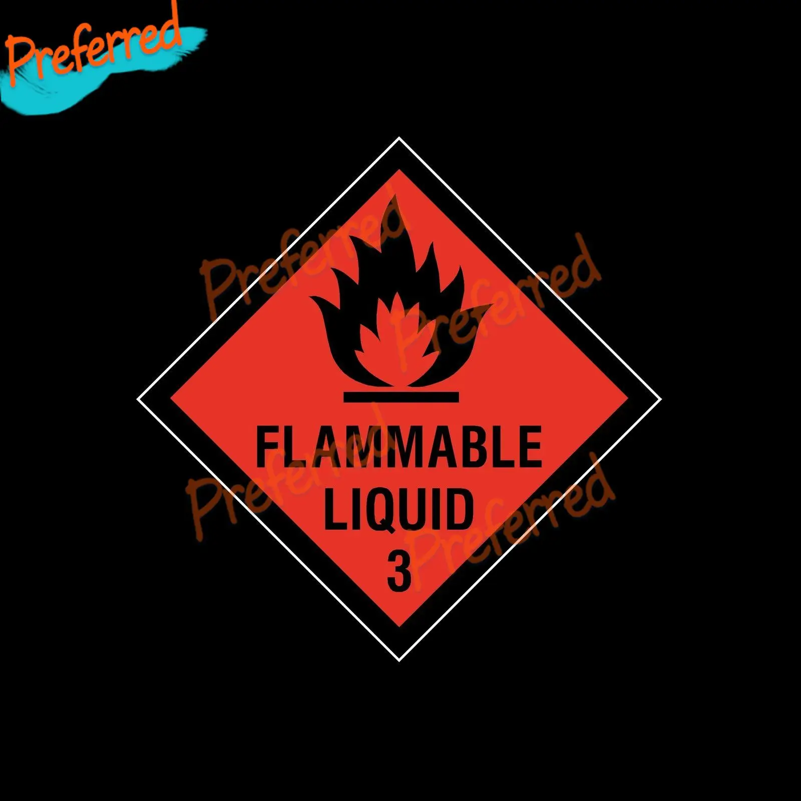 Hazchem Hazard Warning Stickers - 100x100mm - Gas, Explosive, ADR, Corrosive Sign OR Car Sticker Decal Decor Vinyl - All Sizes