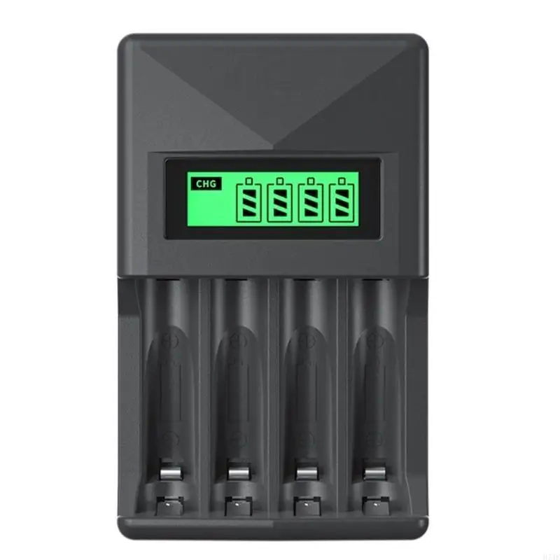 충전식 배터리 용 4 개의 슬롯이있는 H7JF 스마트 배터리 충전기 1.2V NI-MH NI-CD
