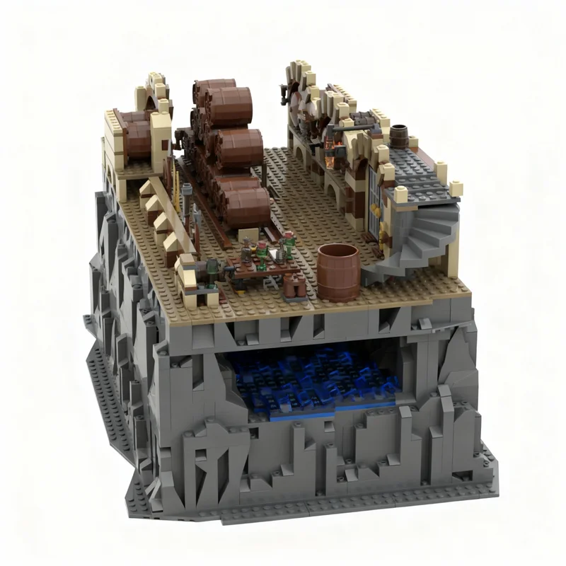 1897PCS MOC Fantasy Adventure Diorama Model Architecture Exhibition Precision Construction Brick Display Collectible Toy Gift