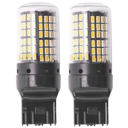 2 pezzi Super Bright Canbus T20 7440 W21W Wy21W 144-Smd luce di retromarcia indicatore di direzione errore gratuito nessun Hyper Flash T20 7440 lampadina a Led