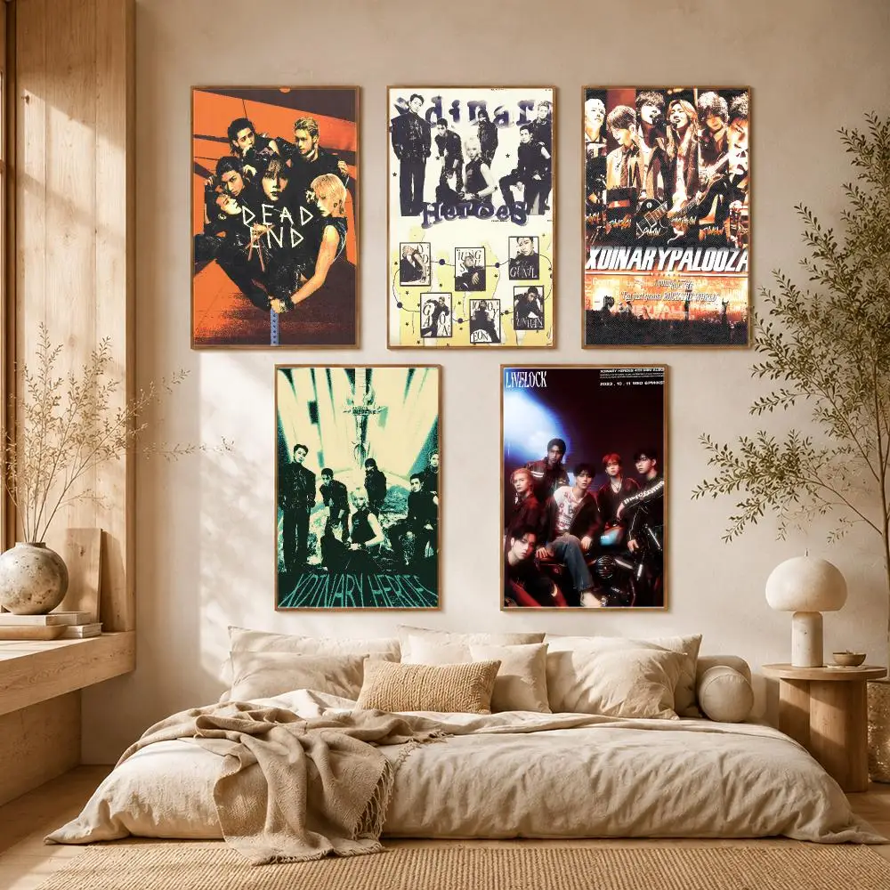 Xdinary Heroes KPop Band Punk Poster Self-adhesive Advanced Aesthetic Printing Paper Wall Art for Living Room Home Decor - view 2