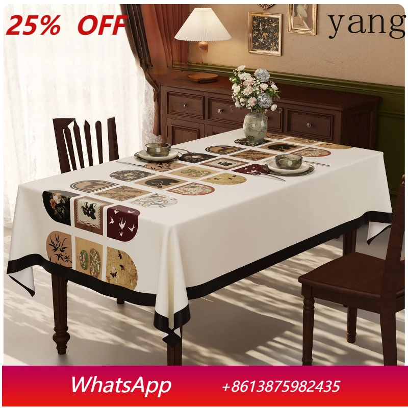 

Скатерть LTT Home Fabric Medium Antique: водонепроницаемая, маслостойкая, с улучшенным принтом, для обеденного и журнального стола