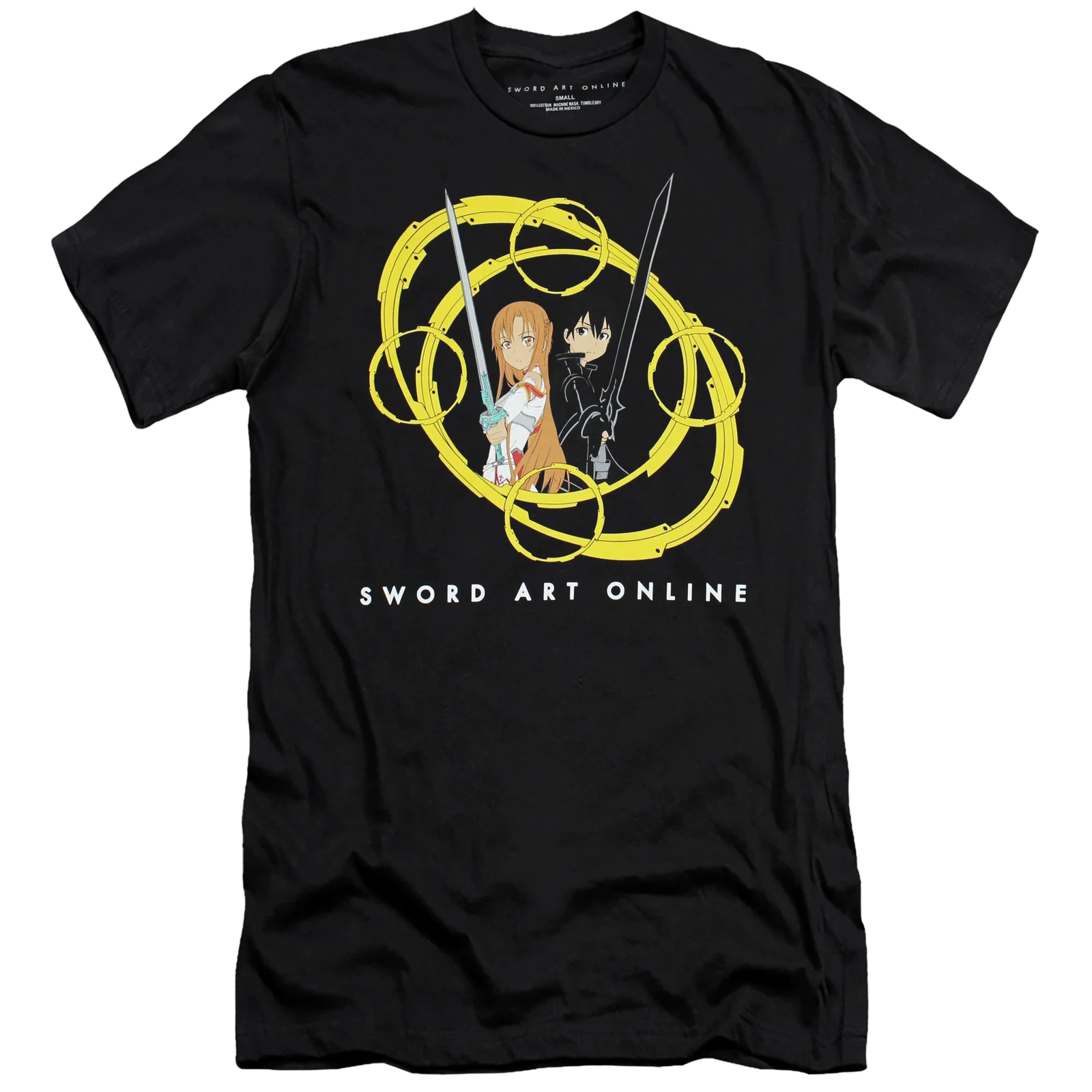 Sword Art Online Kirito & Asuna Circles II Adult Men T-Shirt