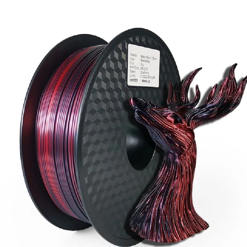 Dual Colour Filament PLA 1kg 250g 3D Printer Filament 2 Colours PLA 1.75mm Silk PLA Filamento Impresora 3D Printing Material