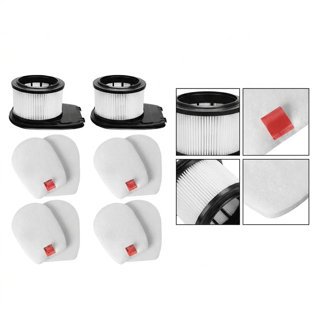 Cordless Vacuum Replacement Filter Cordless Vacuum Filter Kit Sturdy Vacuum Filter Components Cleaning Household