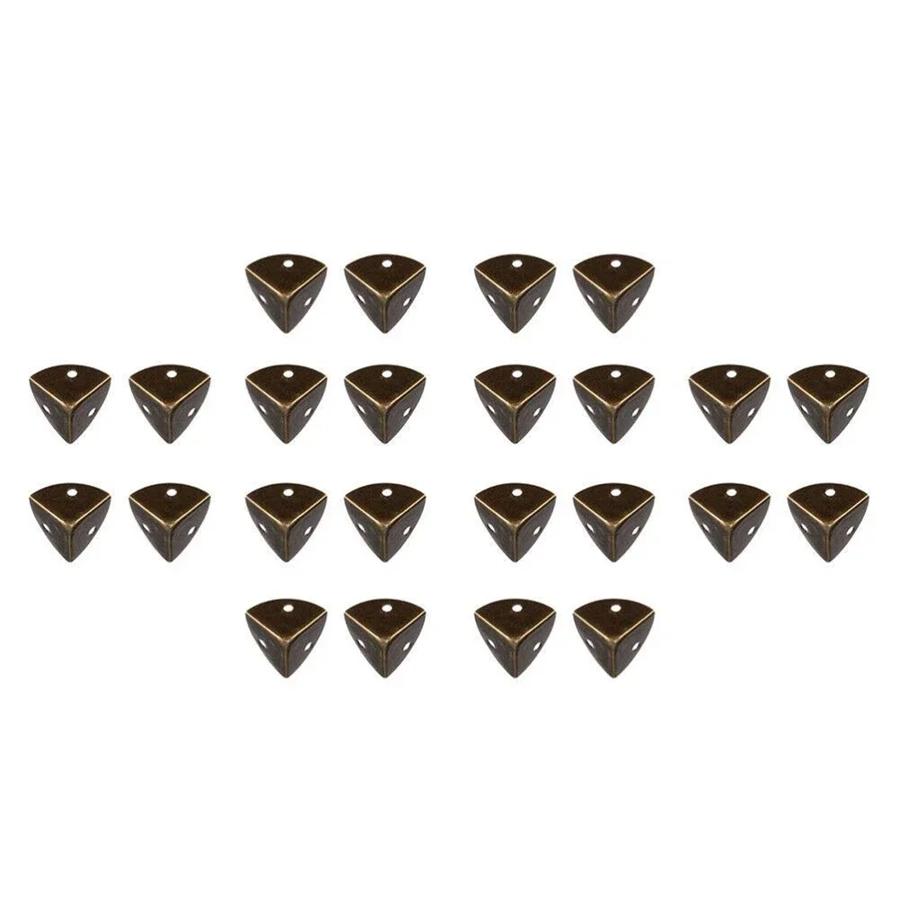 Corner Protector Corner Guards Furniture Accessories 24pcs Bronze High Quality Wood Case Wood Box Corner Protector