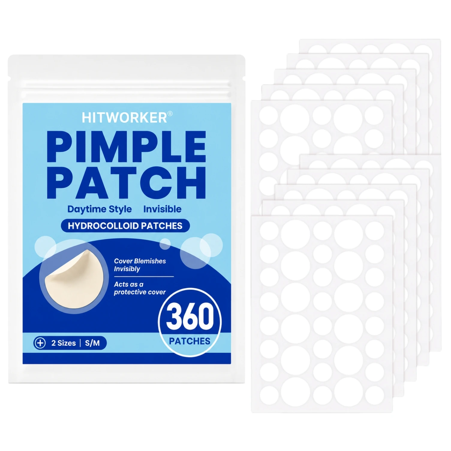 Skincare You - 360 шт. гидроколлоидных пластырей от прыщей,