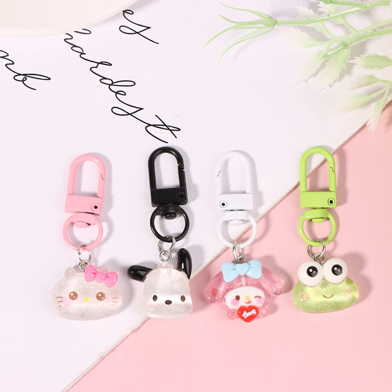 Melody Bag Keychain Cartoon Cinnamonroll Hello Kitty Cute Phone Pendant Girly Items Pendant Rope Decoration