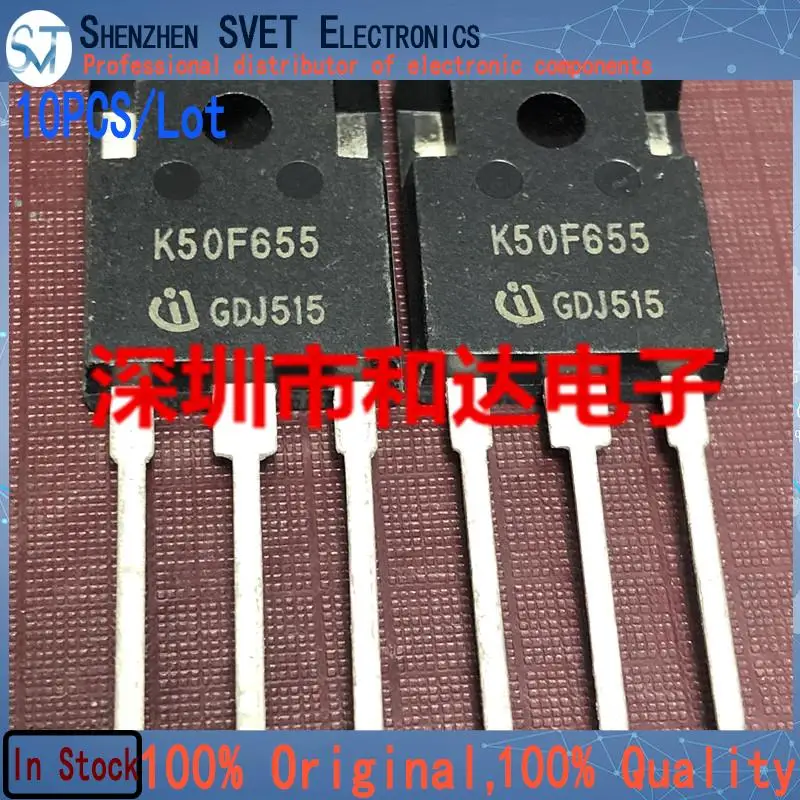 

10PCS/Lot IKW50N65F5 K50F655 TO-247 650V 50A New And Imported Original 100%Test In Stock