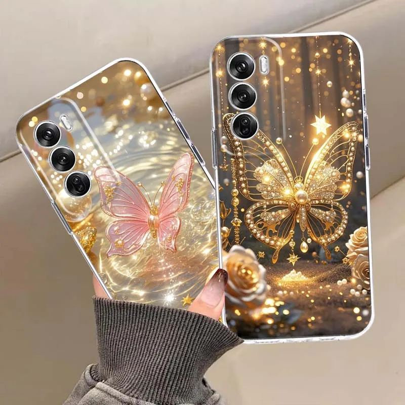 

Fashion Butterfly Design Phone Case For OPPO A11 A16 A55 A56 A57 A72 A52 A73 A74 A54 A76 A78 A58 A98 Pro 5G Transparent