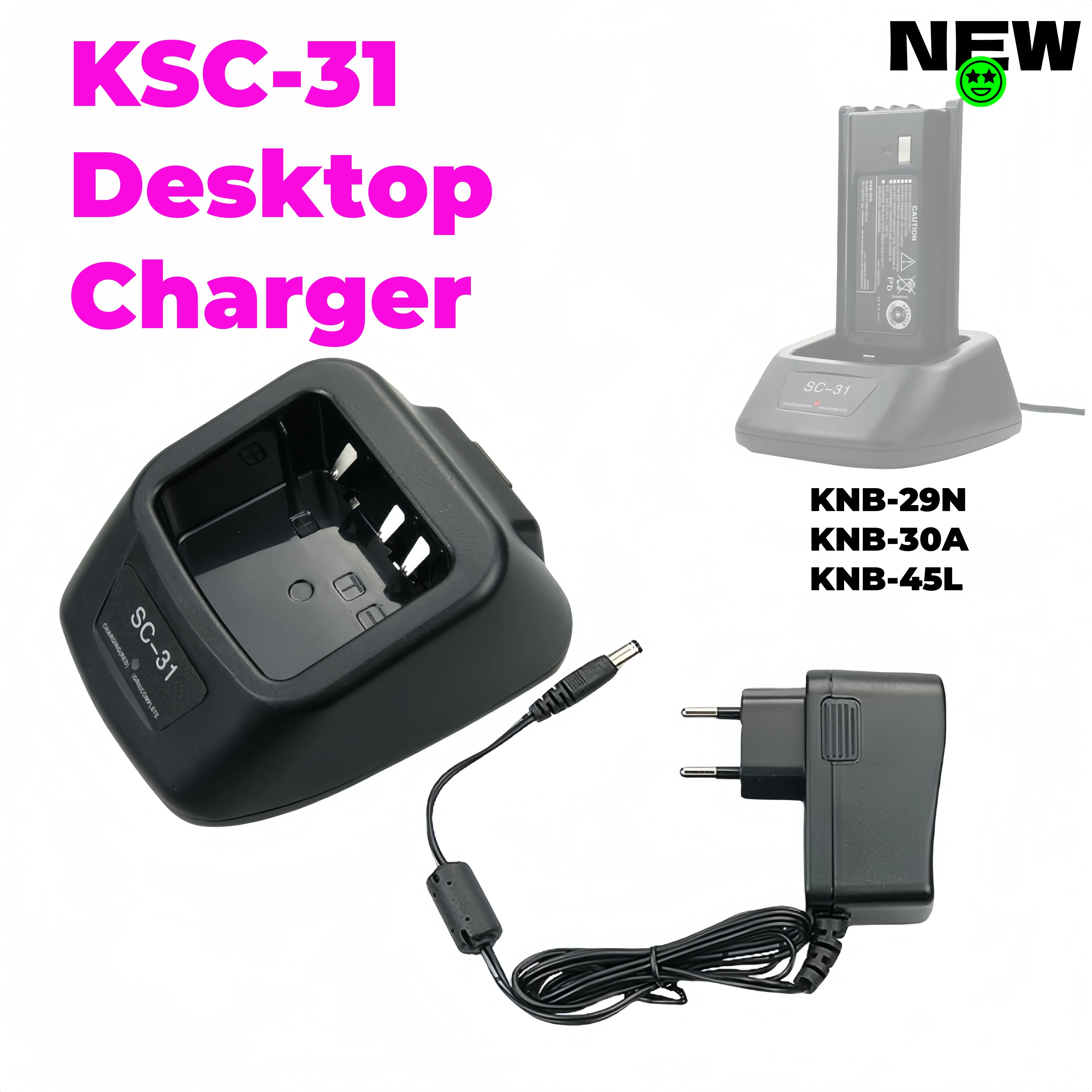 KSC-31 (KNB-29N KNB-53N) Ni-MH Rapid Battery Charger for Kenwood TK-3200 TK-3201 TK-2200 TK-2212 TK-3301 TK-3207 TK-2207 Radio