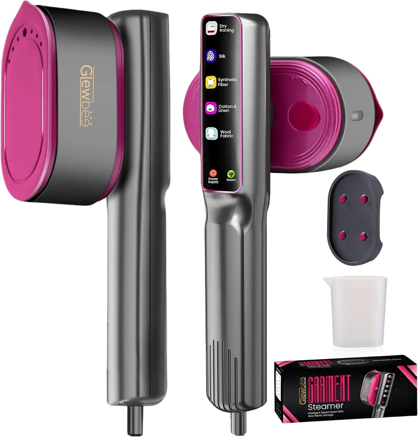 

Портативный дорожный отпариватель и утюг 2-в-1, 1200 Вт, быстрый нагрев, LED-дисплей, керамическая панель для дома и путешествий