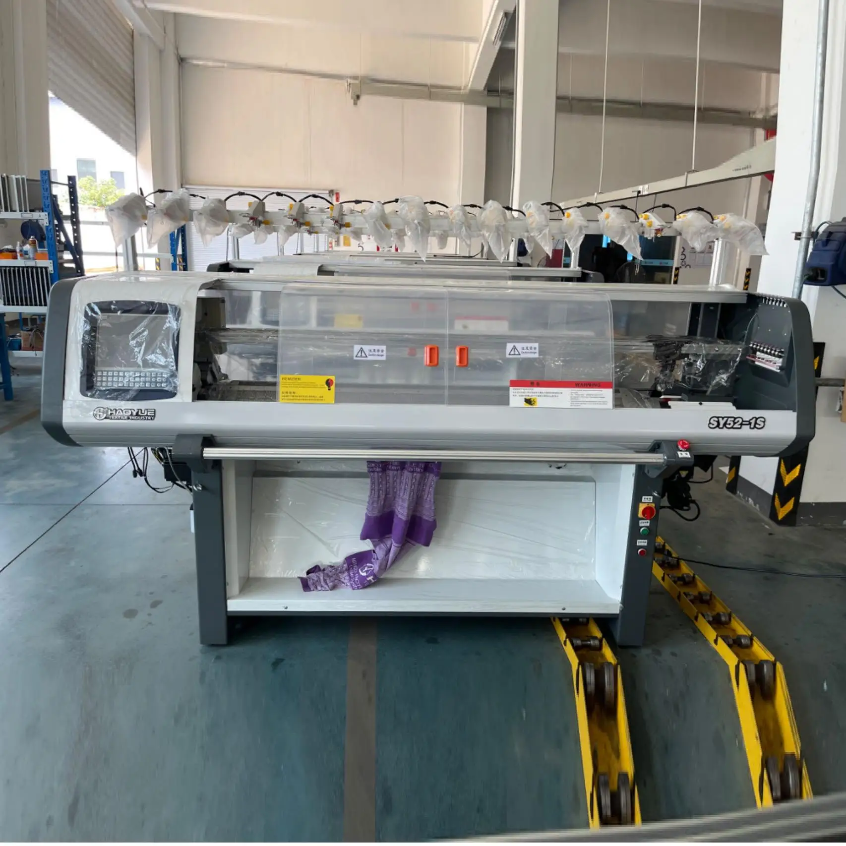 Automatic 52 Inch Computerized Flat Knitting Machine Single System Simple Machine
