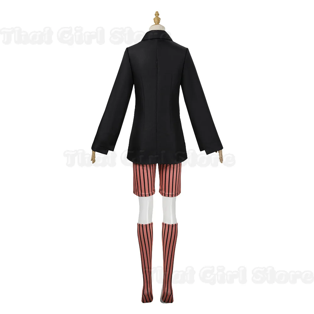 Women's Anime Cat Suit Hunter X Hunter Nephelpito Cosplay Costume Dark Blue School College Style Uniform for Halloween Party view 3