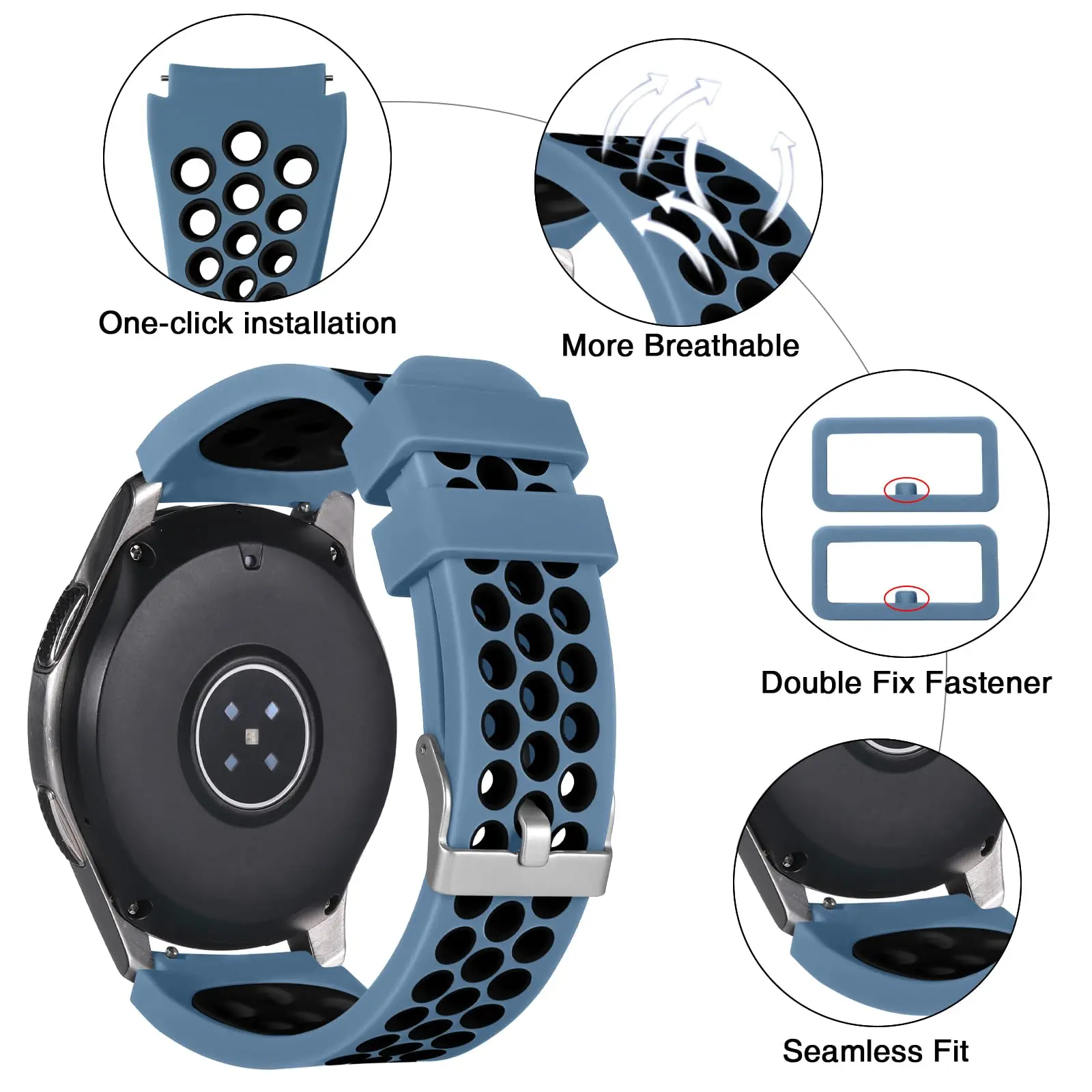 Original strap for Samsung galaxy watch3 45mm Universal 22mm Band Accessories for Samsung galaxy Gear S3 Frontier 22mm band