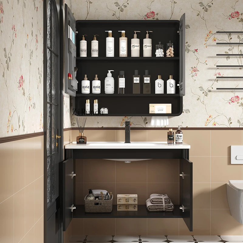 Bathroom lockers, mirrors, bathroom cabinets with lights