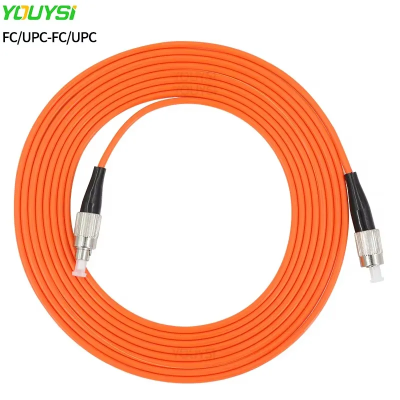 YOUYSI FC/UPC-FC/UPC Fiber Patch Cable FC-FC Multimode Fiber Jumper MM Simplex OM1/OM2 1m 2m 3m 5m 10m