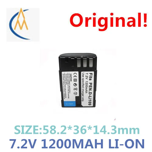 Tpcell / topsai manufacturer wholesale d-li109 battery K30 K50 camera d-li109 camera battery 7.2V 1500mah