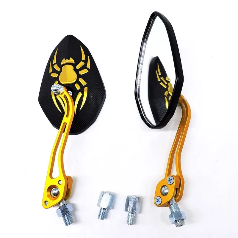 1 Pair Universal Motorcycle Rearview Mirror Modification Spider Mirrors Reflector Bicycle Motorbike Accessories For Honda Yamaha