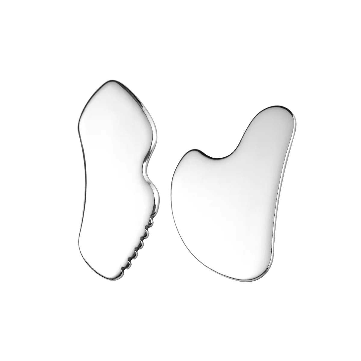 Zestaw do masażu Gua Sha ze stali nierdzewnej, narzędzie do masażu twarzy, ujędrniania skóry, pielęgnacji skóry, drenażu limfatycznego, redukcji zmarszczek i relaksacji.
